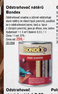 Odstraňovač nátěrů Bondex