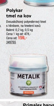 Polykar tmel na kov