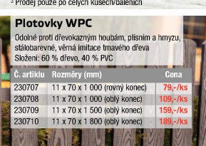Plotovky WPC