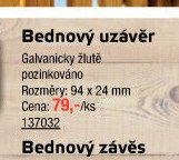 Bednový uzávěr