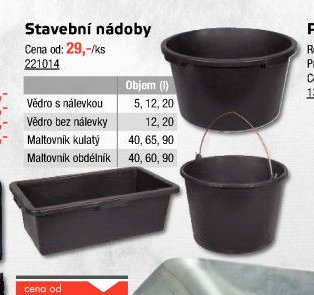 Stavební nádoby