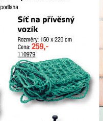 Síť na přívěsný vozík