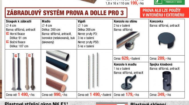 Zábradlový systém PROVA