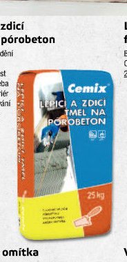 Lepicí a zdicí tmel na pórobeton