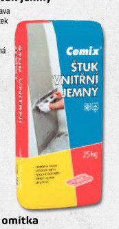 Vnitřní štuk jemný
