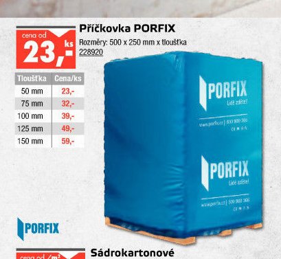 Příčkovka PORFIX