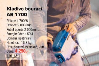 Kladivo bourací AB 1700
