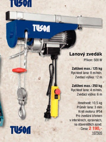 Lanový zvedák