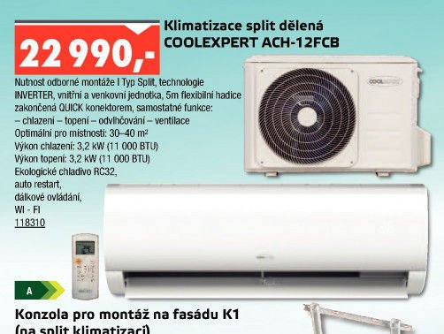 Klimatizace split dělená COOLEXPERT ACH-12FCB