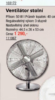 Ventilátor stolní
