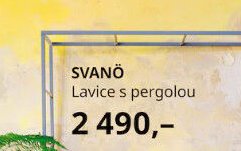SVANÖ Lavice s pergolou