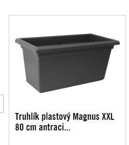 Truhlík plastový Magnus XXL 80 cm antraci...