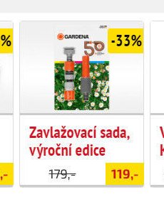 Zavlažovací sada, výroční edice