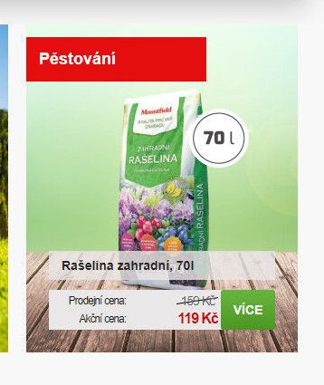Rašelina zahradní, 70l