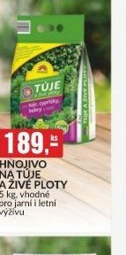 HNOJIVO NA TÚJE A ŽIVÉ PLOTY