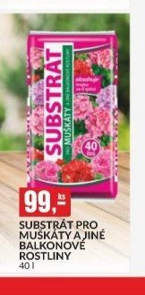 SUBSTRÁT PRO MUŠKÁTY A JINÉ BALKÓNOVÉ ROSTLINY