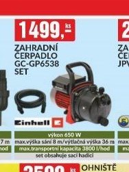 ZAHRADNÍ ČERPADLO GC-GP6538 SET