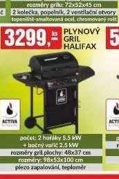 PLYNOVÝ GRIL HALIFAX