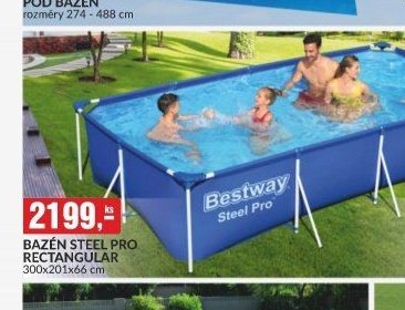 BAZÉN STEEL PRO RECTANGULAR 300x201x66 cm