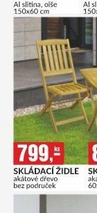 SKLÁDACÍ ŽIDLE