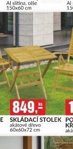 SKLÁDACÍ STOLEK
