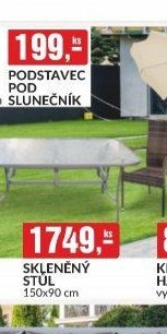 SKLENĚNÝ STŮL
