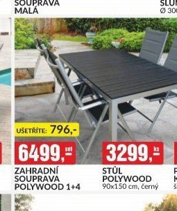 ZAHRADNÍ SOUPRAVA POLYWOOD 1+4
