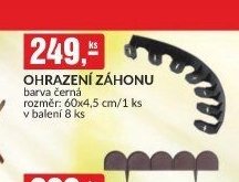 OHRAZENÍ ZÁHONU barva černá