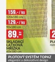 SKLÁDACÍ LAŤKOVÁ MŘÍŽKA