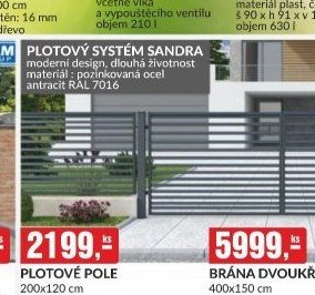 PLOTOVÝ SYSTÉM SANDRA
