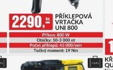 Příklepová vrtačka UNI 800