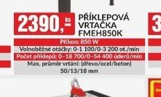 Příklepová vrtačka FMEH850K