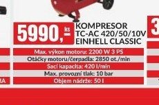 Kompresor TC-AC 420/50/10V Einhell Classic