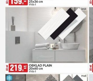 Obklad Plain 20x60 cm