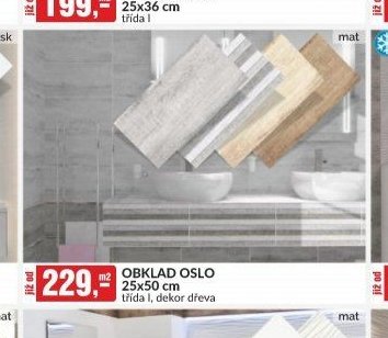 Obklad Oslo 25x50 cm