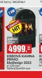 KRBOVÁ KAMNA PRIMO EkoDesign 2022