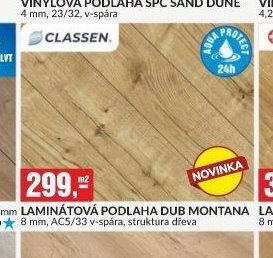 LAMINÁTOVÁ PODLAHA DUB MONTANA