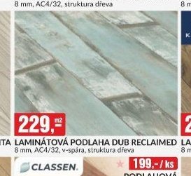 LAMINÁTOVÁ PODLAHA DUB RECLAIMED