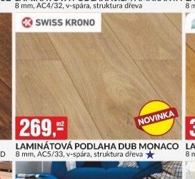 LAMINÁTOVÁ PODLAHA DUB MONACO