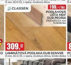 LAMINÁTOVÁ PODLAHA DUB DENVER