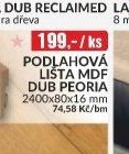PODLAHOVÁ LIŠTA MDF DUB PEORIA