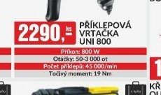 PŘÍKLEPOVÁ VRTAČKA UNI 800