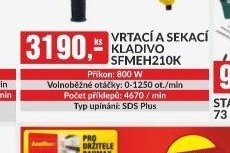 VRTACÍ A SEKACÍ KLADIVO SFMEH210K