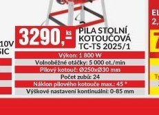 PILA STOLNÍ KOTOČOVÁ TC-TS 2025/1