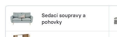 Sedací soupravy a pohovky