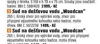 Sud na dešťovou vodu „Woodcan“