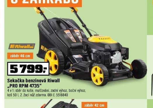 Sekačka benzínová Riwall PRO RPM 4735
