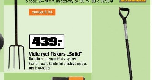 Vidle rycí Fiskars Solid