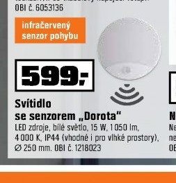 Svítidlo se senzorem Dorota