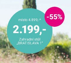 Zahradní stůl BRATISLAVA 1